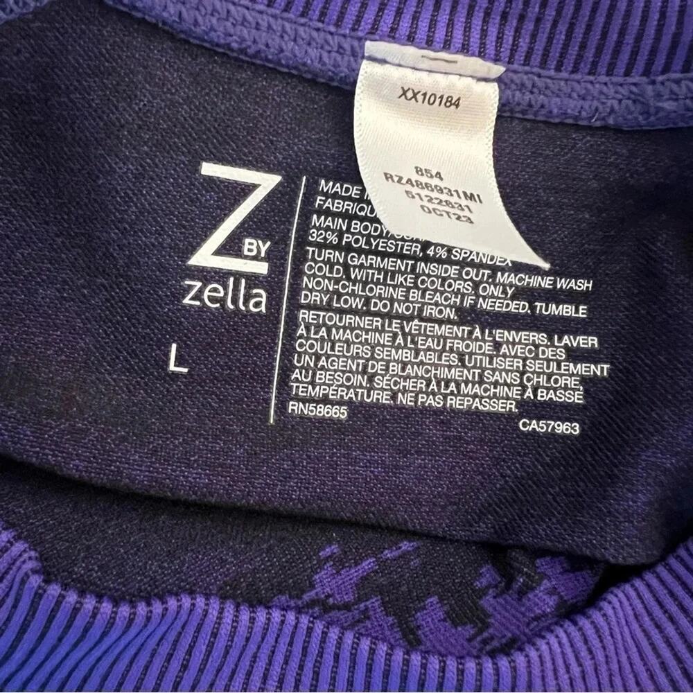 Zella Long Sleeve Seamless Cropped Workout Top - Picture 5 of 5